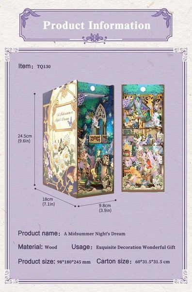 Produktbild: Book Nook DIY B&uuml;cherecke Midsummer Night