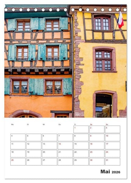 Produktbild: Riquewihr - Urlaubsplaner (Tischkalender 2026 DIN A5 hoch), CALVENDO Monatskalender