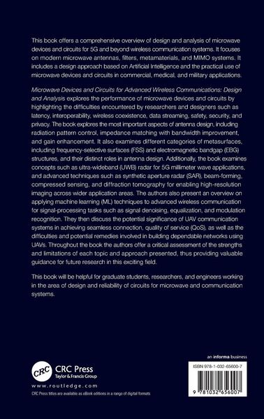 Produktbild: Microwave Devices and Circuits for Advanced Wireless Communication