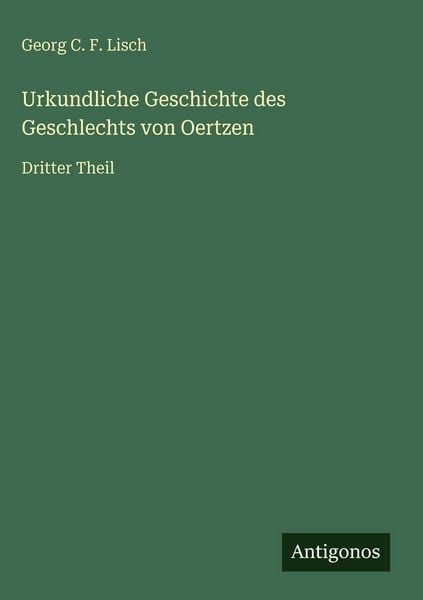 Produktbild: Urkundliche Geschichte des Geschlechts von Oertzen