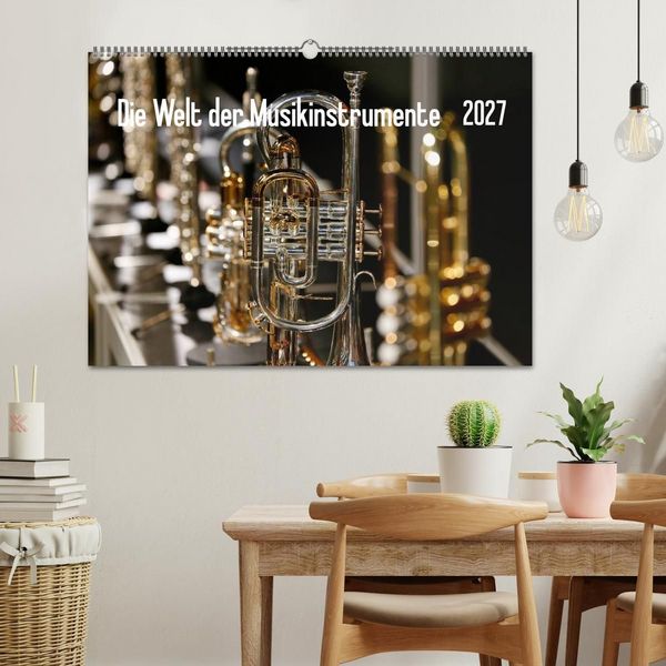 Produktbild: Die Welt der Musikinstrumente (Wandkalender 2027 DIN A2 quer), CALVENDO Monatskalender