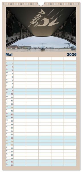 Produktbild: Familienplaner 2026 - A400M LTG 62 mit 5 Spalten (Wandkalender, 21 x 45 cm) CALVENDO
