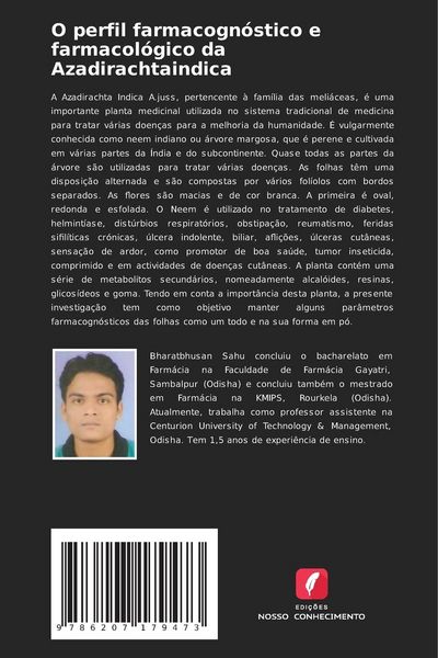 Produktbild: O perfil farmacogn&oacute;stico e farmacol&oacute;gico da Azadirachtaindica