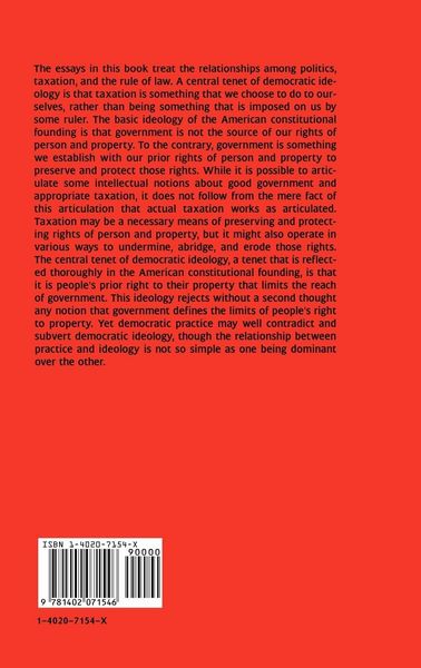 Produktbild: Politics, Taxation, and the Rule of Law