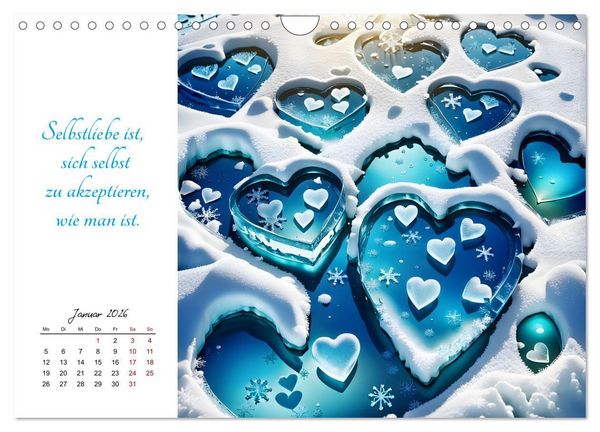 Produktbild: Dein Jahr gef&uuml;llt mit Selbstliebe (Wandkalender 2026 DIN A4 quer), CALVENDO Monatskalender