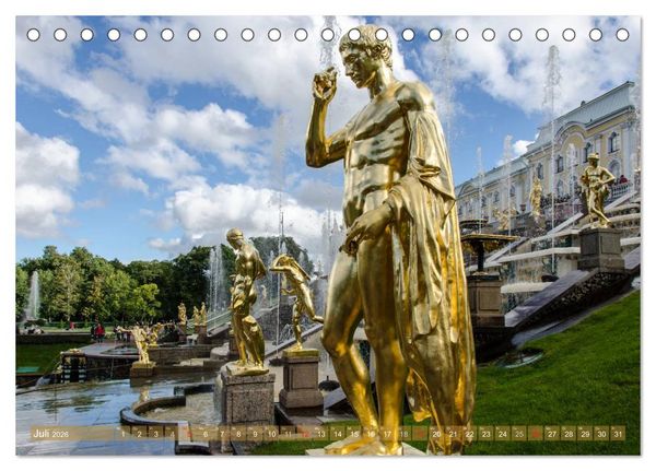 Produktbild: St. Petersburg - Alles Gold was gl&auml;nzt (Tischkalender 2026 DIN A5 quer), CALVENDO Monatskalender