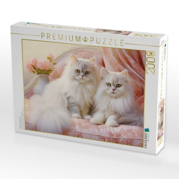 Produktbild: CALVENDO Puzzle Katzen im Pastell-Stil | 2000 Teile Lege-Gr&ouml;&szlig;e 90x67cm Foto-Puzzle f&uuml;r gl&uuml;ckliche Stunden