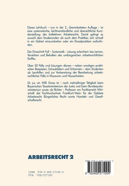 Produktbild: Arbeitsrecht 2