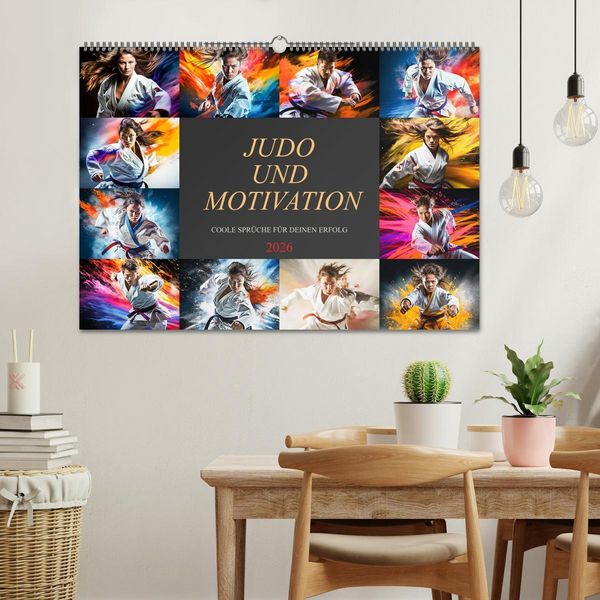 Produktbild: Judo und Motivation (Wandkalender 2026 DIN A2 quer), CALVENDO Monatskalender