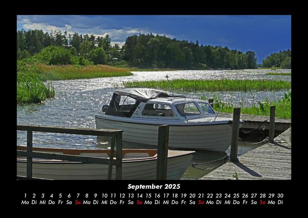 Produktbild: Bootskalender 2025 Fotokalender DIN A3