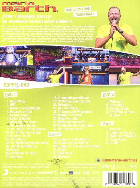 Produktbild: Mario Barth - Waldb&uuml;hne Open Air - M&auml;nner sind bekloppt, aber sexy