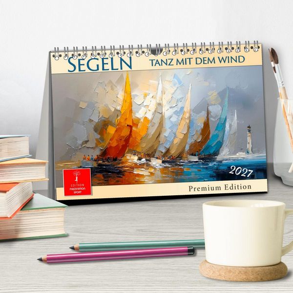 Produktbild: Segeln - Tanz mit dem Wind (Tischkalender 2027 DIN A5 quer), CALVENDO Monatskalender