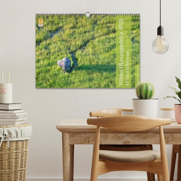 Produktbild: Wildes Okavangodelta (Wandkalender 2026 DIN A3 quer), CALVENDO Monatskalender