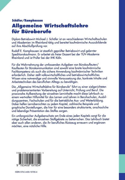 Produktbild: Allgemeine Wirtschaftslehre f&uuml;r B&uuml;roberufe
