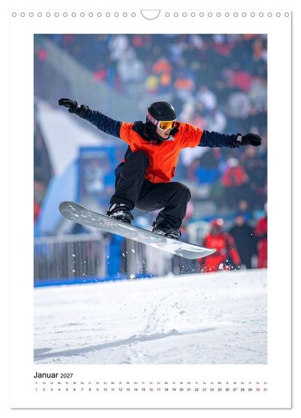 Produktbild: Wintersport Adrenalin (Wandkalender 2027 DIN A3 hoch), CALVENDO Monatskalender