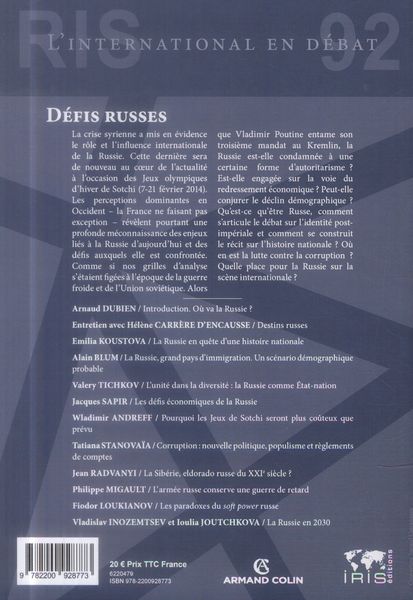 Produktbild: Revue Internationale et