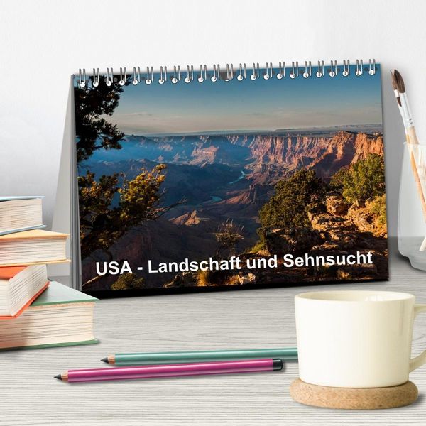 Produktbild: USA &ndash; Landschaft und Sehnsucht (Tischkalender 2027 DIN A5 quer), CALVENDO Monatskalender