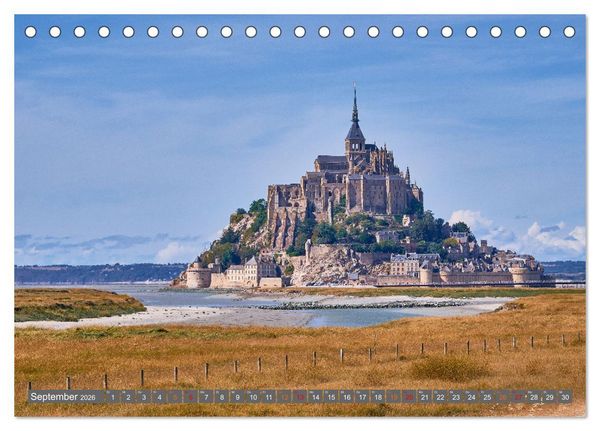 Produktbild: Traumreisen Normandie (Tischkalender 2026 DIN A5 quer), CALVENDO Monatskalender