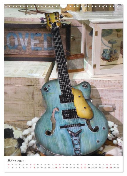 Produktbild: Gitarren Show-Up (Wandkalender 2026 DIN A3 hoch), CALVENDO Monatskalender