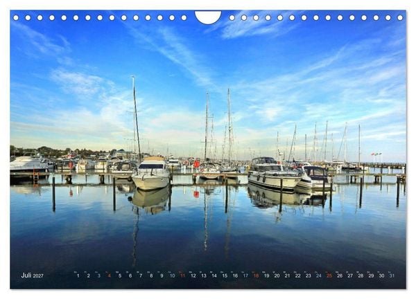 Produktbild: YACHTH&Auml;FEN AN DER OSTSEE (Wandkalender 2027 DIN A4 quer), CALVENDO Monatskalender