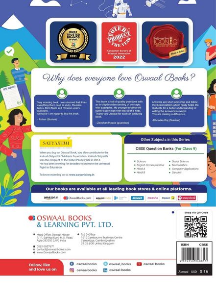 Produktbild: Oswaal CBSE Class 9 English Language and Literature Question Bank (2024 Exam)