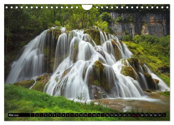 Produktbild: WASSERF&Auml;LLE - Sanfte und tosende Sch&ouml;nheiten (Wandkalender 2026 DIN A4 quer), CALVENDO Monatskalender