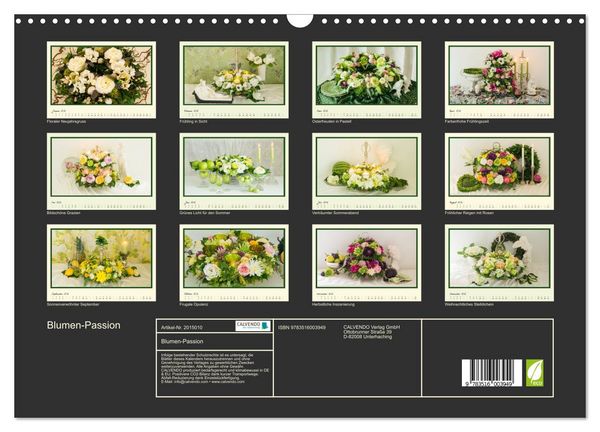 Produktbild: Blumen-Passion (Wandkalender 2026 DIN A3 quer), CALVENDO Monatskalender