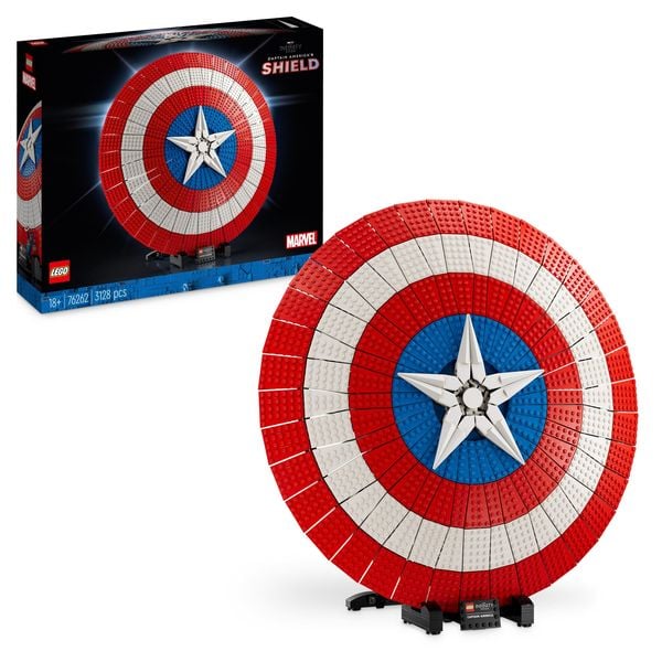 LEGO Marvel 76262 Captain Americas Schild, Avengers Modellbausatz