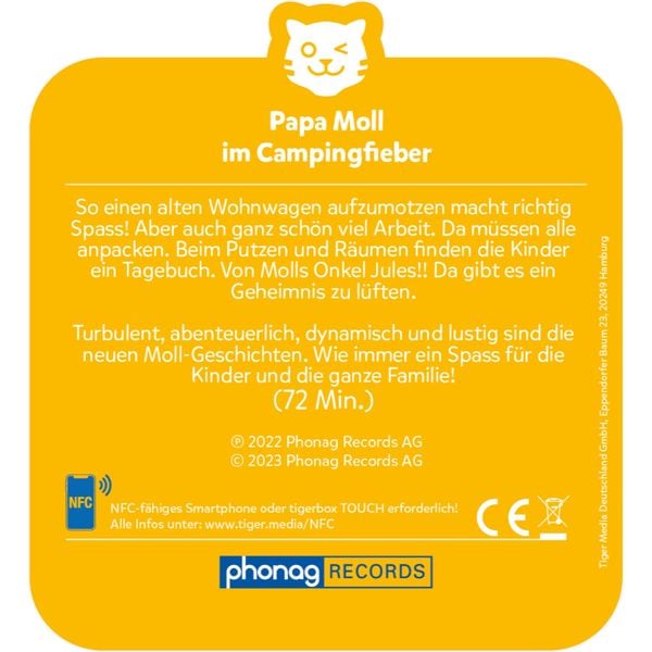 Produktbild: Tigercard - Papa Moll im Campingfieber