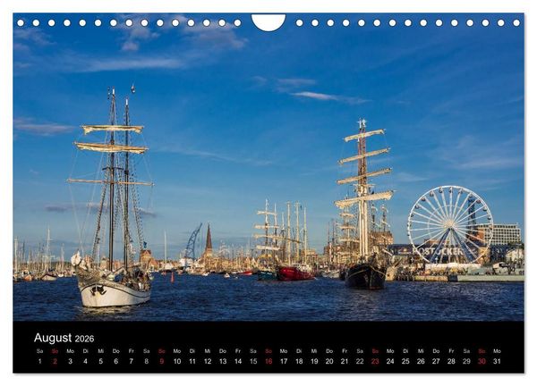 Produktbild: Rostock (Wandkalender 2026 DIN A4 quer), CALVENDO Monatskalender