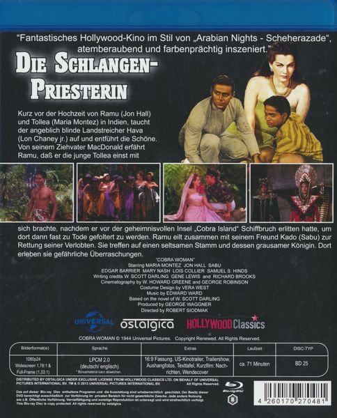 Produktbild: Die Schlangenpriesterin - Cobra Woman