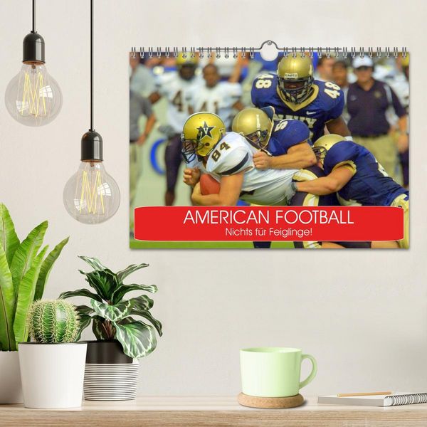 Produktbild: American Football. Nichts f&uuml;r Feiglinge! (Wandkalender 2026 DIN A4 quer), CALVENDO Monatskalender