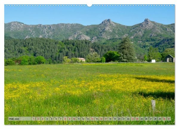 Produktbild: La beaut&eacute; de l'Ard&egrave;che (Calendrier mural 2026 DIN A2 vertical), CALVENDO calendrier mensuel