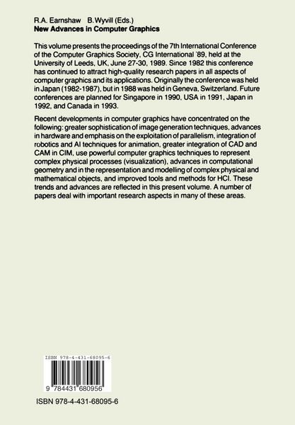 Produktbild: New Advances in Computer Graphics
