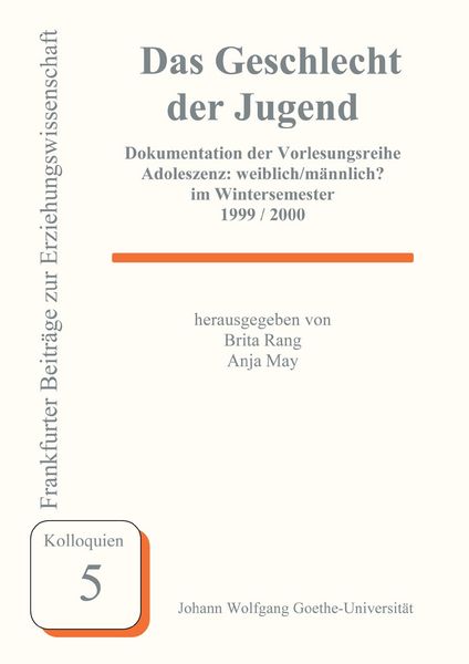 Produktbild: Das Geschlecht der Jugend