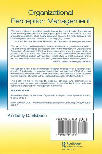 Produktbild: Organizational Perception Management