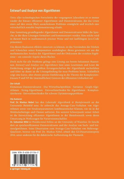 Produktbild: Entwurf und Analyse von Algorithmen