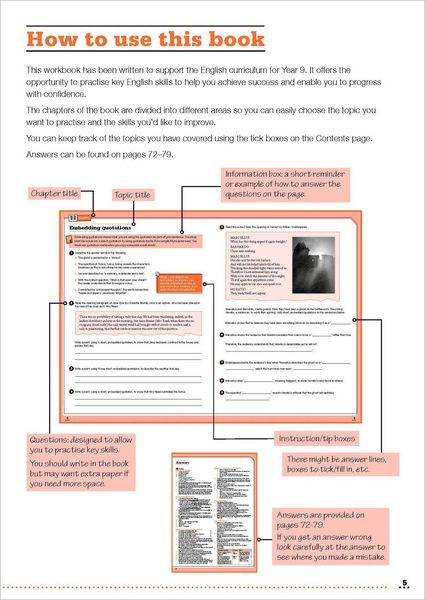 Produktbild: KS3 Year 9 English Targeted Practice Workbook