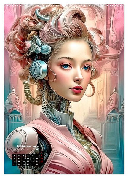 Produktbild: Anmutige Roboter (hochwertiger Premium Wandkalender 2026 DIN A2 hoch), Kunstdruck in Hochglanz