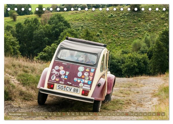 Produktbild: Citro&euml;n 2 CV - Zum Kippen zu schade (Tischkalender 2026 DIN A5 quer), CALVENDO Monatskalender