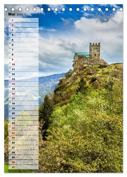 Produktbild: S&uuml;d-Tirol Terminplaner (Tischkalender 2026 DIN A5 hoch), CALVENDO Monatskalender