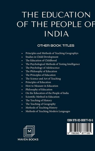 Produktbild: The Education Of The People Of India