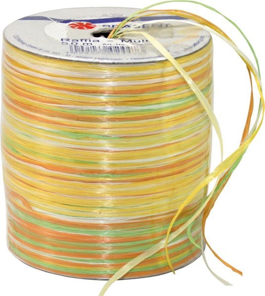 C.E. Pattberg GmbH & Co. KG Raffia gelb/orange/creme/grün 50m Roll