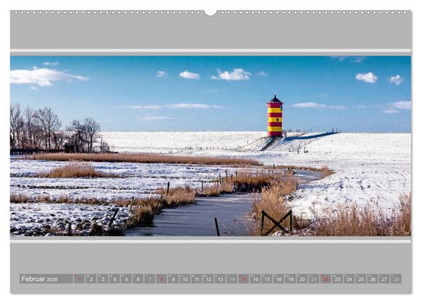 Produktbild: Der Pilsumer Leuchtturm (Wandkalender 2026 DIN A2 quer), CALVENDO Monatskalender