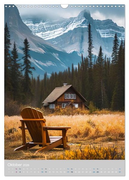 Produktbild: Allein mit der Natur (Wandkalender 2026 DIN A3 hoch), CALVENDO Monatskalender