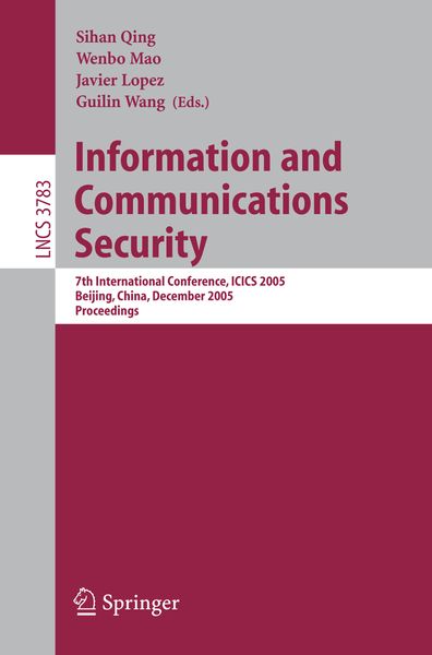 Produktbild: Information and Communications Security