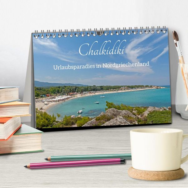 Produktbild: Chalkidiki - Urlaubsparadies in Nordgriechenland (Tischkalender 2026 DIN A5 quer), CALVENDO Monatskalender