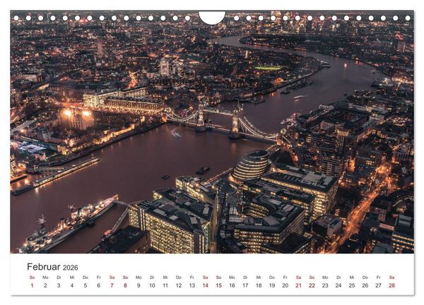 Produktbild: London - Die faszinierende Hauptstadt Englands. (Wandkalender 2026 DIN A4 quer), CALVENDO Monatskalender