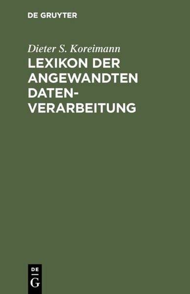 Produktbild: Lexikon der angewandten Datenverarbeitung