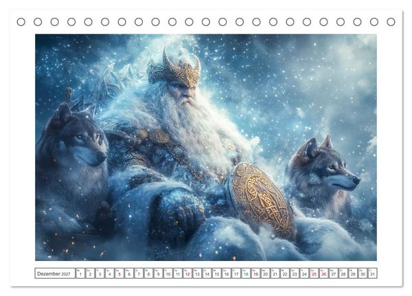 Produktbild: Die G&ouml;tter des Nordens (Tischkalender 2027 DIN A5 quer), CALVENDO Monatskalender